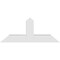 Ekena Millwork Portland Architectural Grade PVC Gable Bracket, 48"W x 20"H x 6"D x 6"F, 10/12 Pitch GBP048X20X0606POR00 - alternate 2